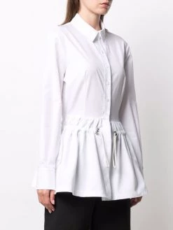 Alexander McQueen drawstring-waist cotton shirt