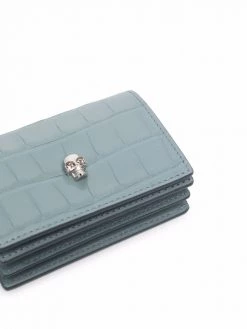 Alexander McQueen skull-embellished crossbody cardholder