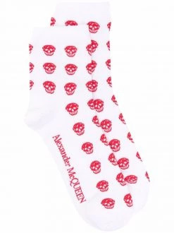 Alexander McQueen skull jacquard socks