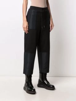 Alexander McQueen cropped drawstring track trousers