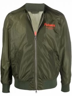 Alexander McQueen Graffiti bomber jacket