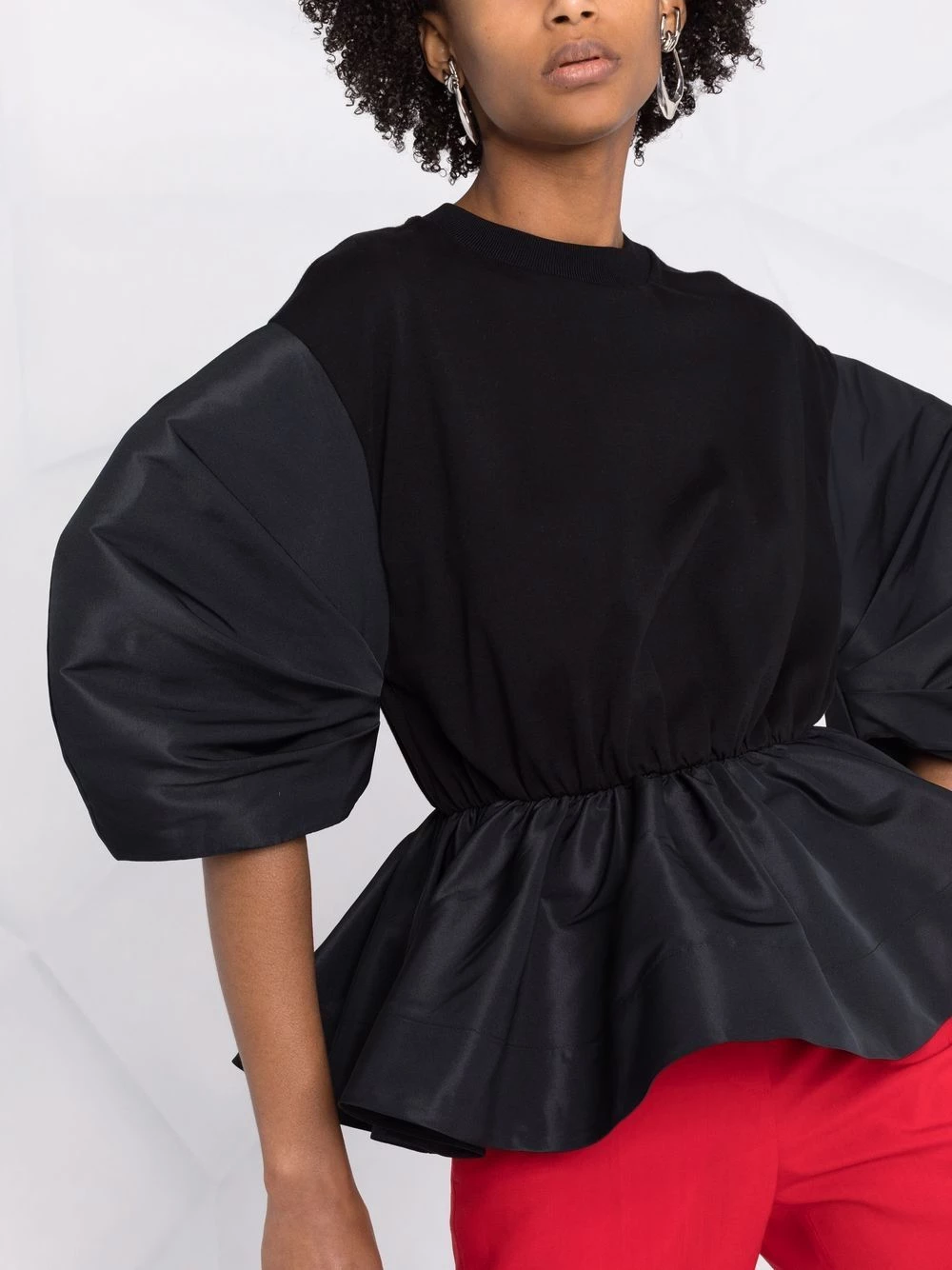 Hot Sale ๐ Alexander McQueen Puff sleeve peplum top ๐ 3 Alexander McQueen puff-sleeve peplum top