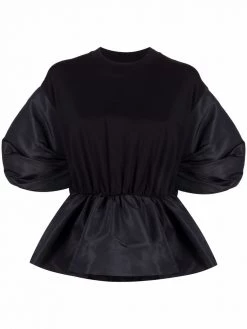 Alexander McQueen puff-sleeve peplum top