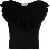 Alexander McQueen V-neck ruffled blouse