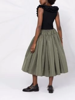 Alexander McQueen V-neck ruffled blouse