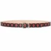 Alexander McQueen skull-print leather belt