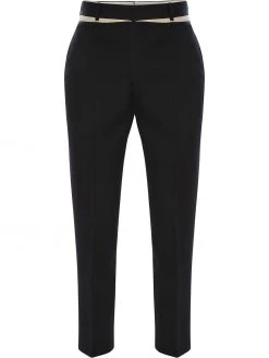 Alexander McQueen panelled slim-fit trousers