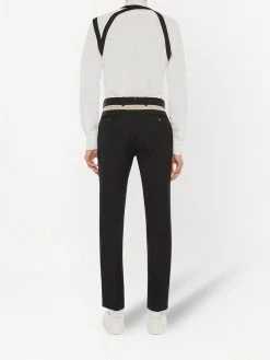 Alexander McQueen panelled slim-fit trousers