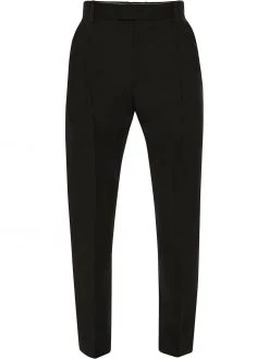 Alexander McQueen tailored satin-panel trousers