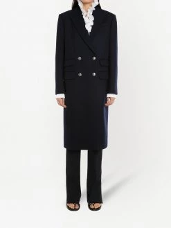 Alexander McQueen knitted double-breasted coat