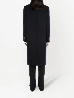 Alexander McQueen knitted double-breasted coat