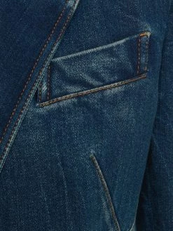 Alexander McQueen fitted denim blazer