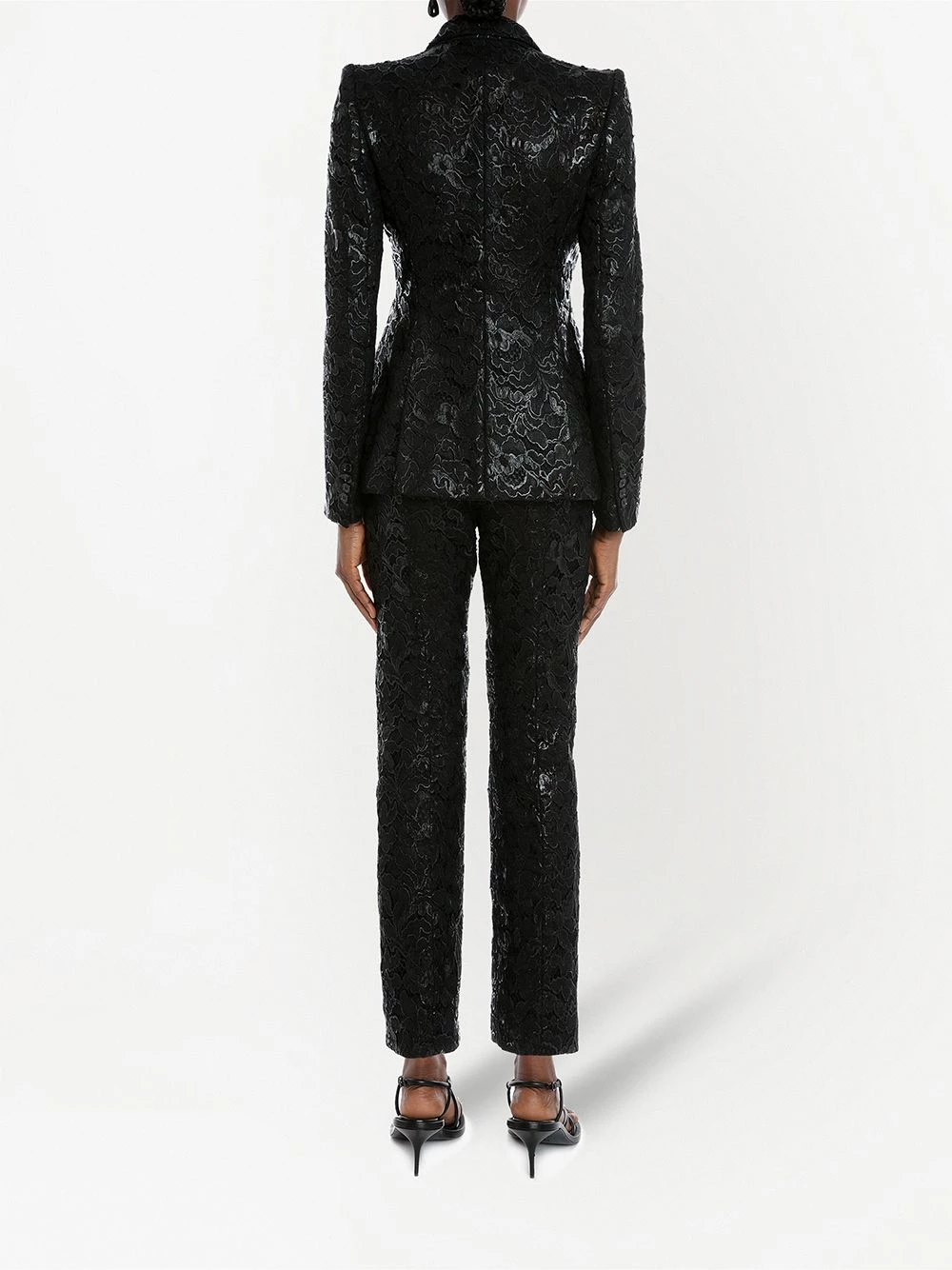 Outlet 😀 Alexander McQueen Lace single breasted blazer 💯 4 Alexander McQueen lace single-breasted blazer