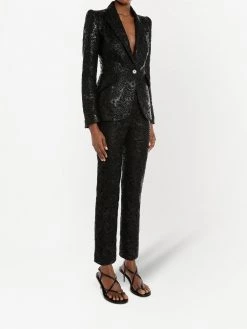 Outlet 😀 Alexander McQueen Lace single breasted blazer 💯 7 Alexander McQueen lace single-breasted blazer