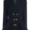 Alexander McQueen peplum-hem double-breasted blazer