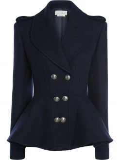 Alexander McQueen peplum-hem double-breasted blazer