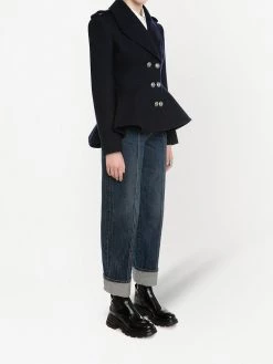 Alexander McQueen peplum-hem double-breasted blazer