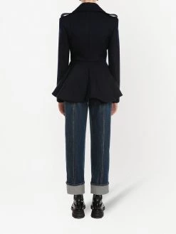 Alexander McQueen peplum-hem double-breasted blazer