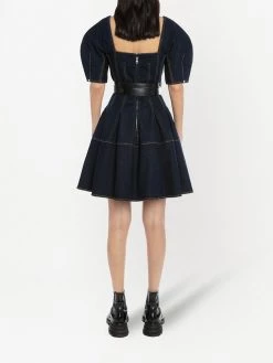 Hot Sale ⭐ Alexander McQueen Cocoon sleeve denim 👗 dress ✨ 8 Alexander McQueen cocoon-sleeve denim dress