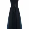 Alexander McQueen panelled corset flared dress
