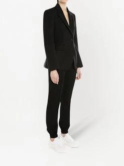 Alexander McQueen logo-print blazer