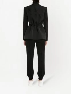 Alexander McQueen logo-print blazer