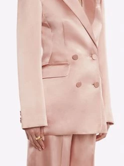 Alexander McQueen satin double-breasted blazer