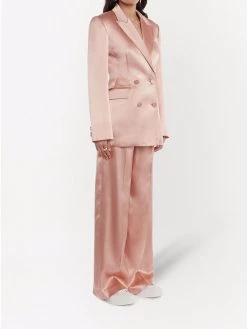 Alexander McQueen satin double-breasted blazer