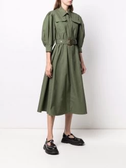 Alexander McQueen belted shirt dress