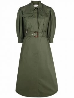 Alexander McQueen belted shirt dress