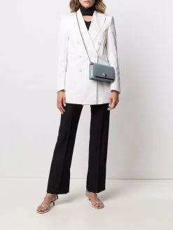 Alexander McQueen crocodile-effect skull-stud crossbody bag