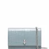 Alexander McQueen crocodile-effect skull-stud crossbody bag