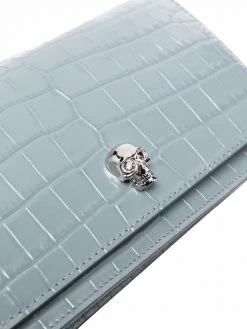 Hot Sale 🥰 Alexander McQueen Crocodile effect skull stud crossbody bag ⌛ 8 Alexander McQueen crocodile-effect skull-stud crossbody bag