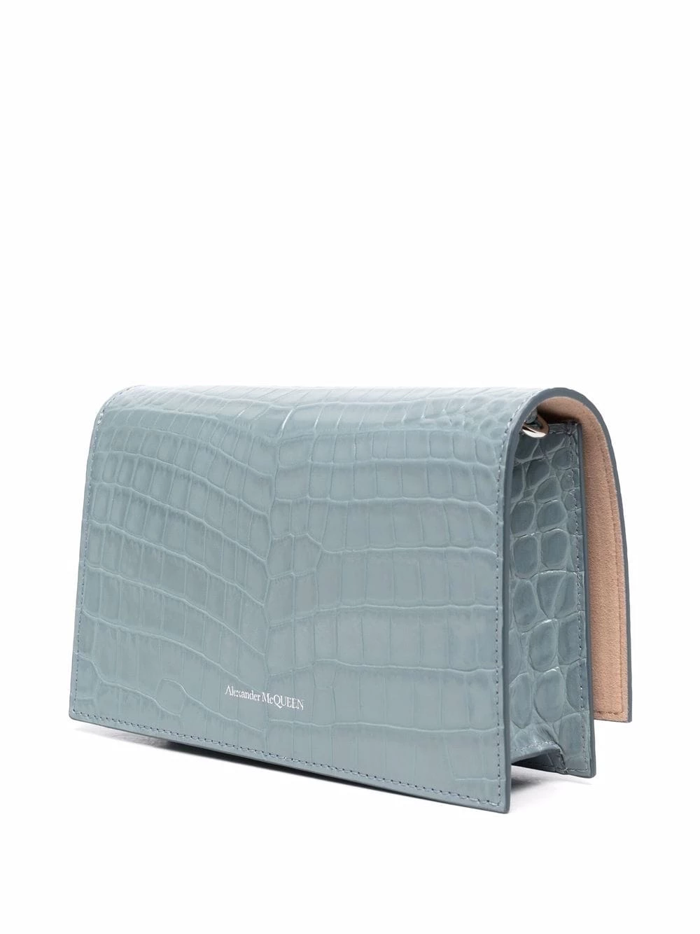 Hot Sale 🥰 Alexander McQueen Crocodile effect skull stud crossbody bag ⌛ 3 Alexander McQueen crocodile-effect skull-stud crossbody bag