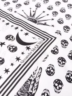 Alexander McQueen Mystic Skull silk shawl