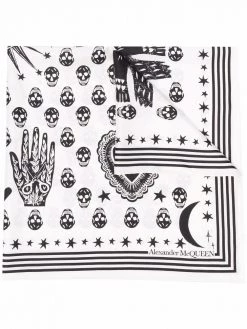 Alexander McQueen Mystic Skull silk shawl
