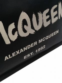 Alexander McQueen Graffiti logo tote