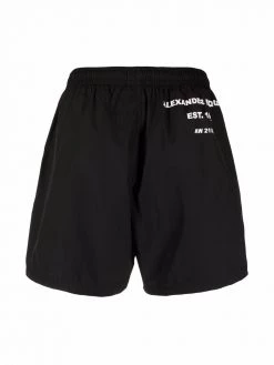 Alexander McQueen logo-print swim shorts