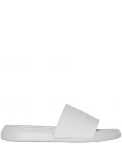 Alexander McQueen Pool raised-logo slides