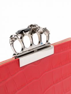 Alexander McQueen jewelled four-ring clutch