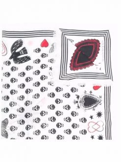 Alexander McQueen skull-print maxi scarf