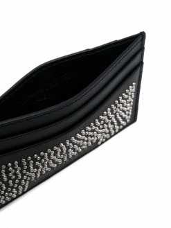 Alexander McQueen studded leather cardholder