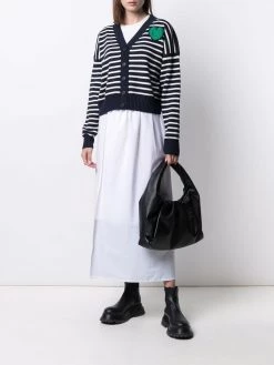 Alexander McQueen heart-motif striped cardigan