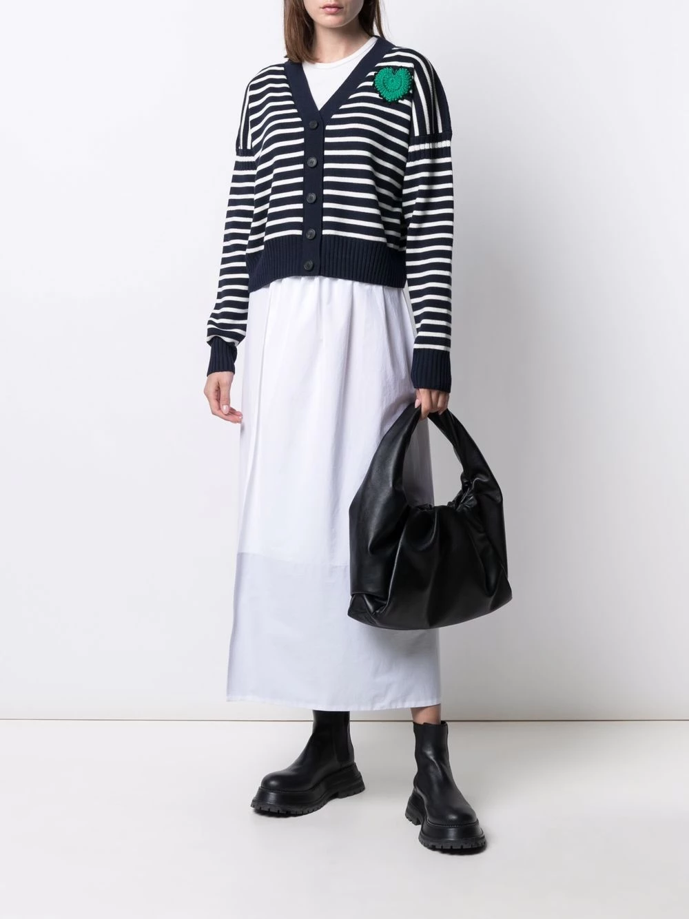 Cheapest โญ Alexander McQueen Heart motif striped cardigan ๐ 2 Alexander McQueen heart-motif striped cardigan