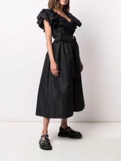 Alexander McQueen high-waisted voluminous trousers