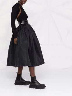 Alexander McQueen gathered-detail full skirt