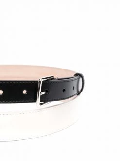 Alexander McQueen tow-tone leather belt