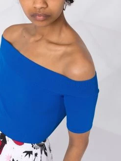 Alexander McQueen off-shoulder knitted top