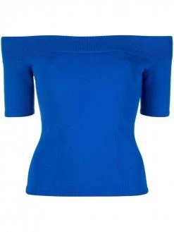 Alexander McQueen off-shoulder knitted top