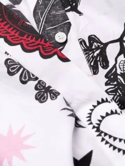 Alexander McQueen abstract-print shift-shirt dress